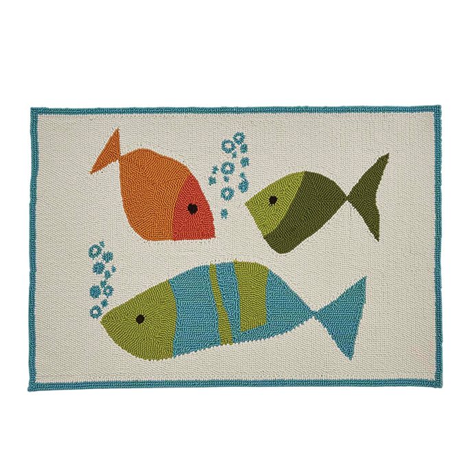 Hooked Rug Fabulous Fish 2' X 3' Thumbnail