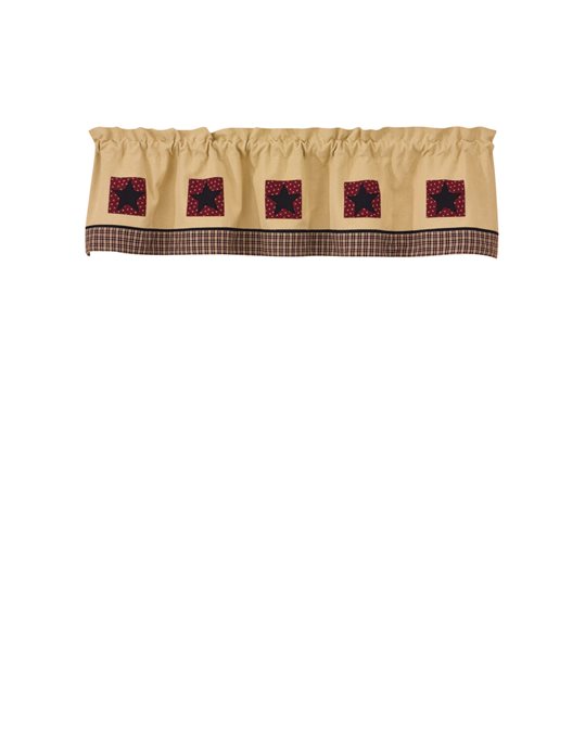 My Cntry Hme Lined Patch Valance 60X14 Thumbnail