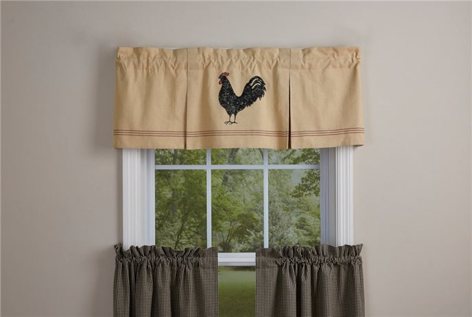 Hen Pckd Lined Plate Valance 45X15 Rst Thumbnail