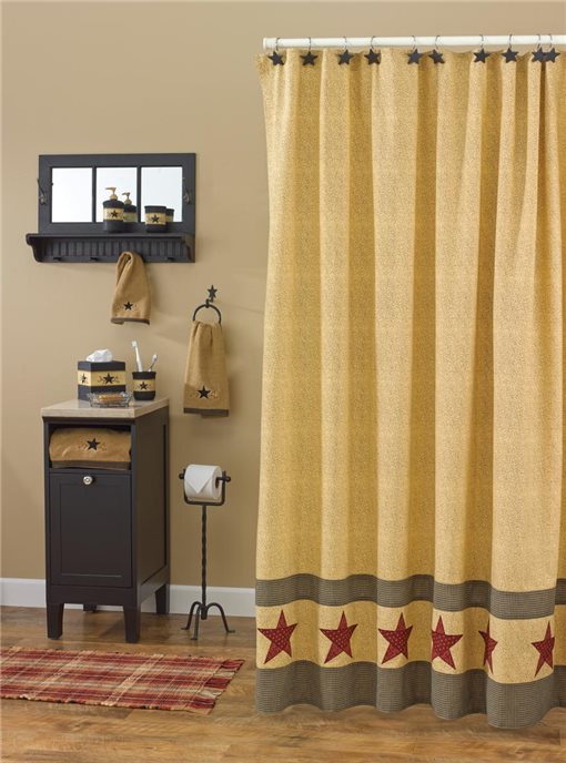 Country Star Shower Curtain 72X72 Thumbnail