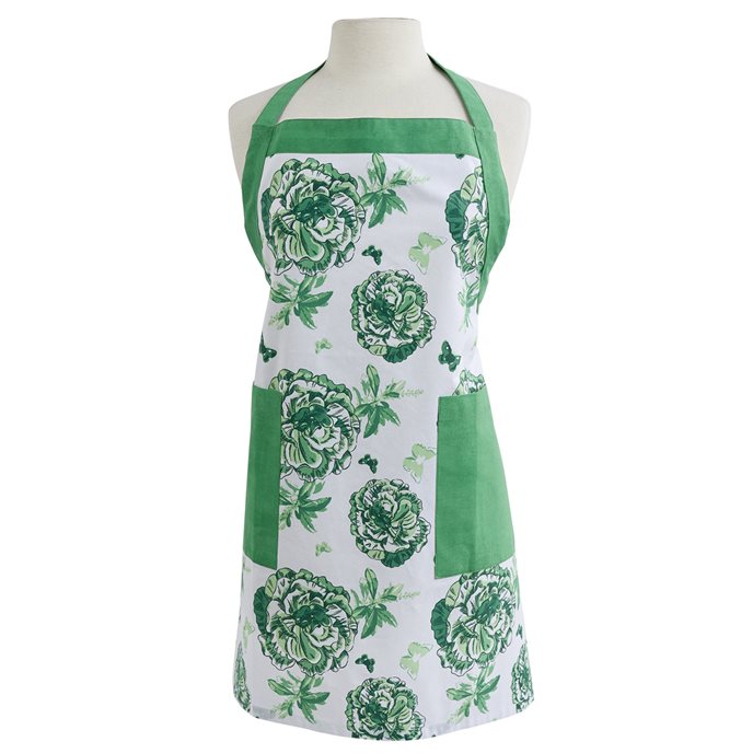 Florals And Flitters Apron - Green Thumbnail