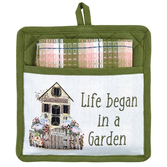 Butterfly Garden Pocket Potholder Set Thumbnail
