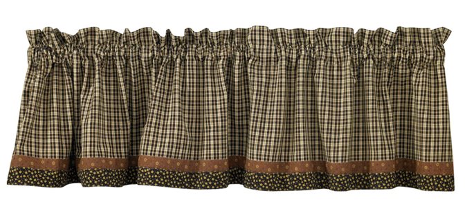 Cider Mill Lined Valance 72X14 Brdr Thumbnail