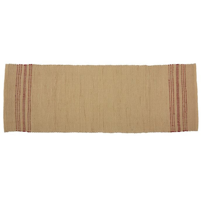 Rustic Stripe Chindi Rug Runner 2X6 Thumbnail