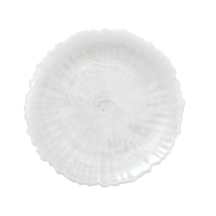 Alabaster Glass Plate White Thumbnail