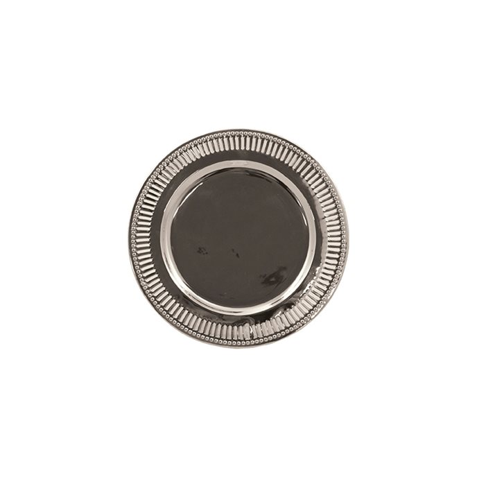 Nickel Finish Round Tray Thumbnail