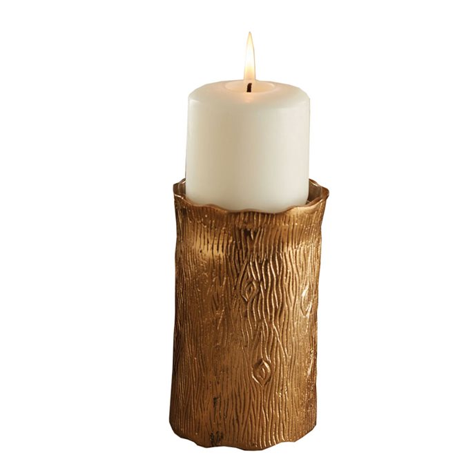 Birch Pillar Candle Holder / Vase Gold Thumbnail
