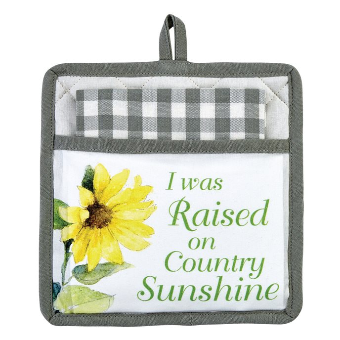 Raised On Country Pocket Potholder Set Thumbnail