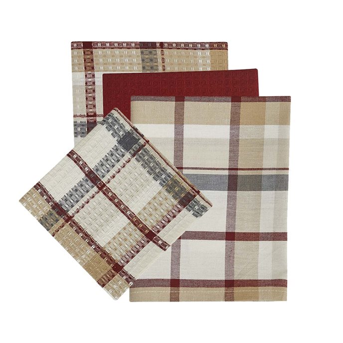 Glenwood 3 Dishtowel/1 Dishcloth Set Thumbnail