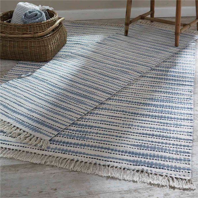 Shadow Dot Rug Blue 4X6 Thumbnail