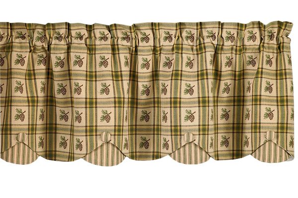 Pine Lodge Scallop Valance 58X15 Thumbnail