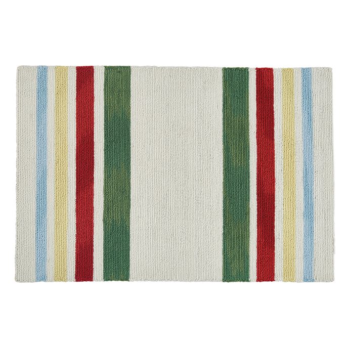 Camp Stripe Hooked Rug 2'X3' Thumbnail