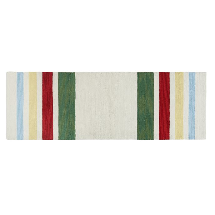 Camp Stripe Hooked Rug 2'X6' Thumbnail