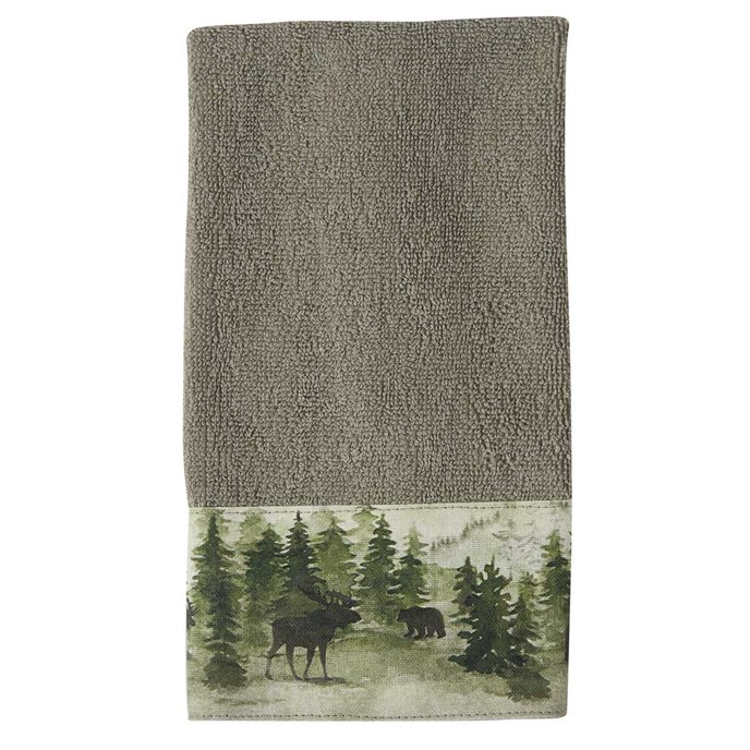 Watercolor Wildlife Fingertip Towel Thumbnail