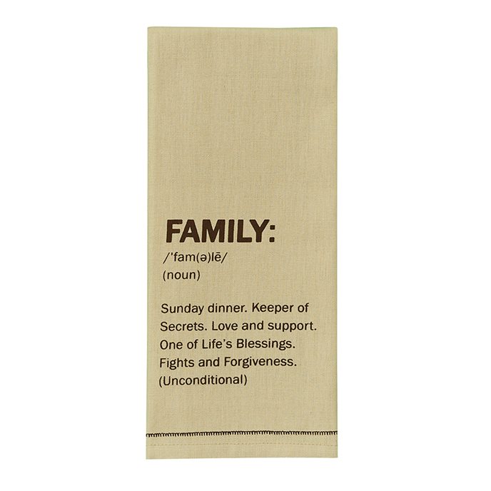 Family Definition Print Dishtowel Thumbnail