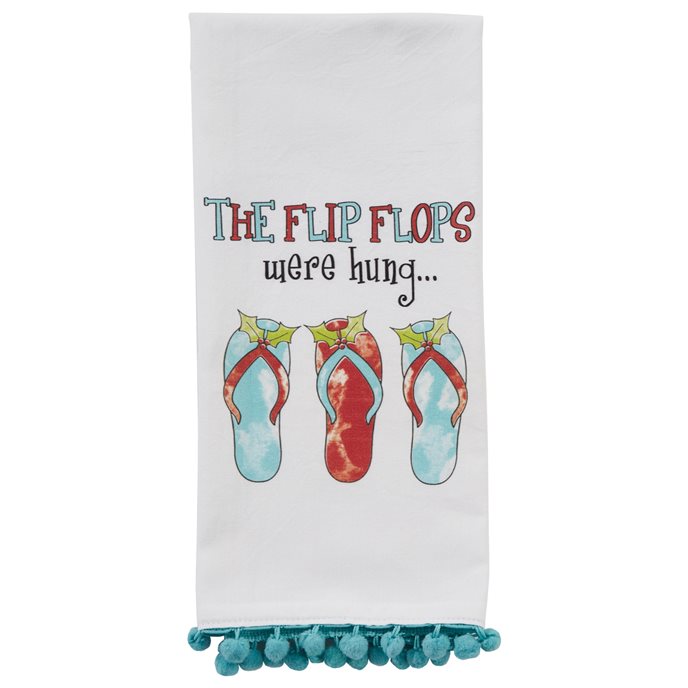 Flip Flops Were Hung Dishtowel Thumbnail