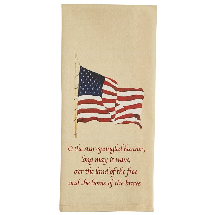 Star Spangled Banner Embroidered Dishtowel Thumbnail