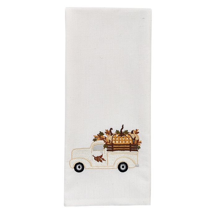Harvest Truck Printed Dishtowel Thumbnail