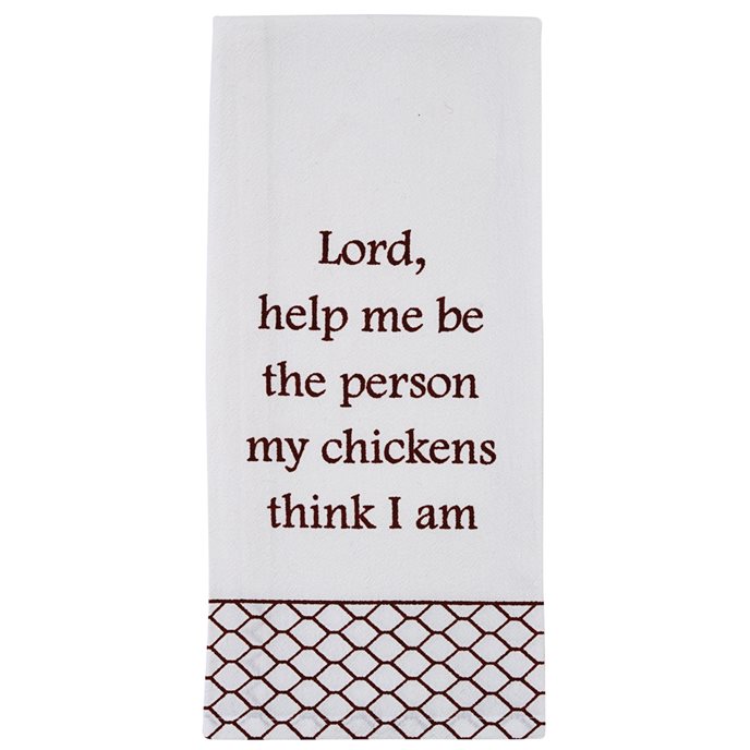 Lord, Help Me Flour Sack Printed Dishtowel Thumbnail