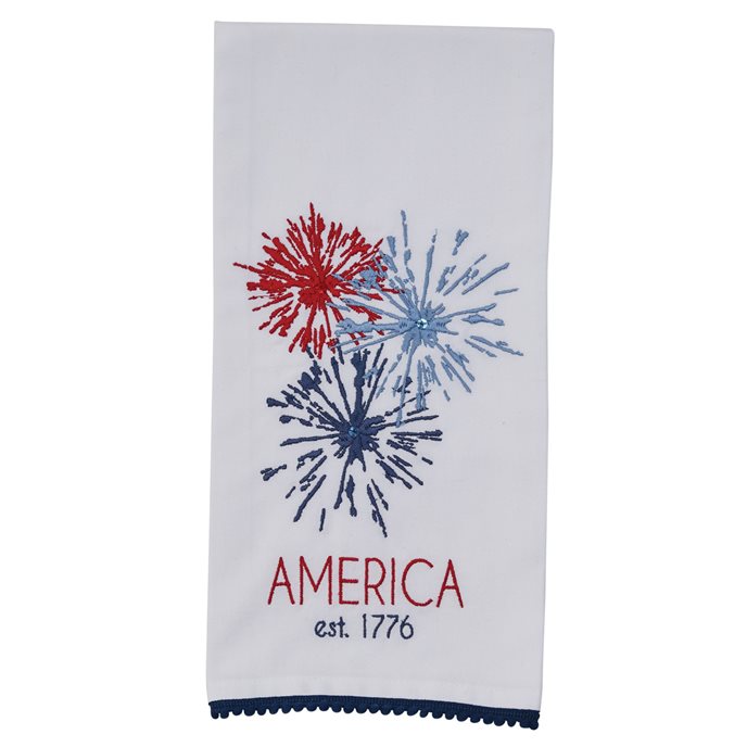 America Embroidered Dishtowel Thumbnail