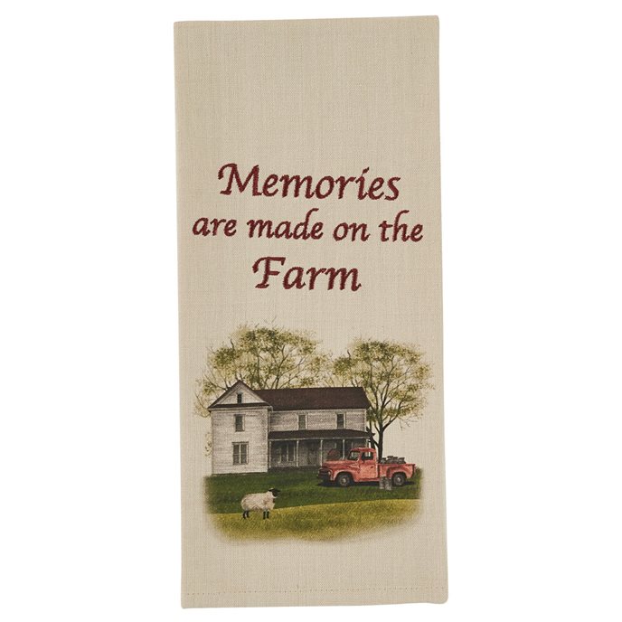 Memories On Farm Dishtowel Thumbnail