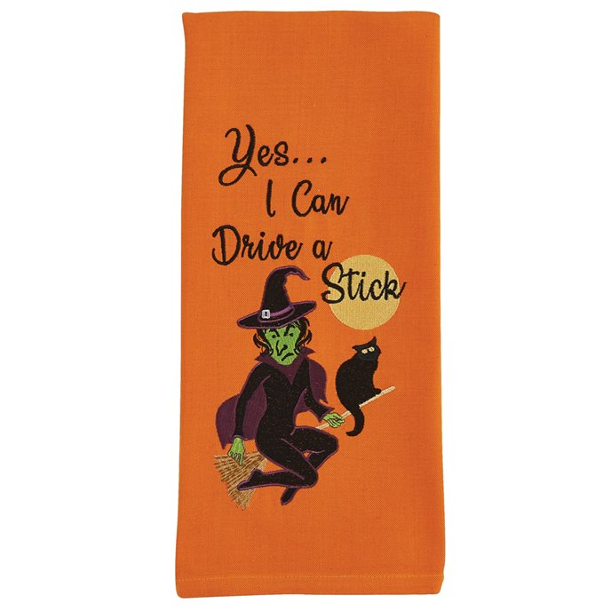 Yes I Can Embroidered Dishtowel Thumbnail