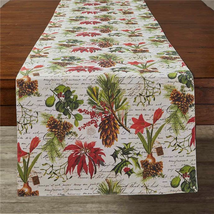 Winter Botanic Table Runner 15X72 Thumbnail