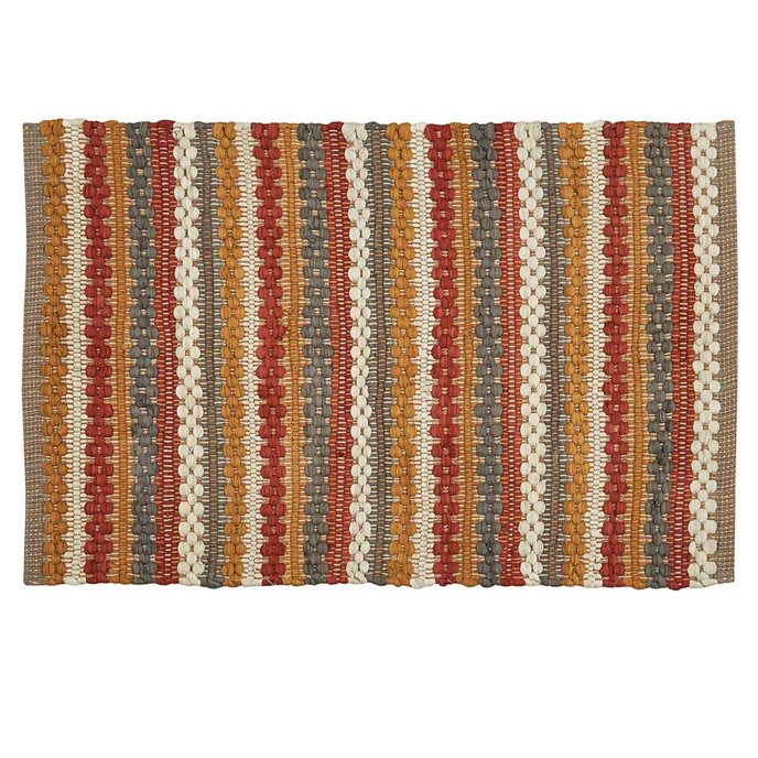 Gathered Pumpkin Chindi Rug 2X3 Thumbnail