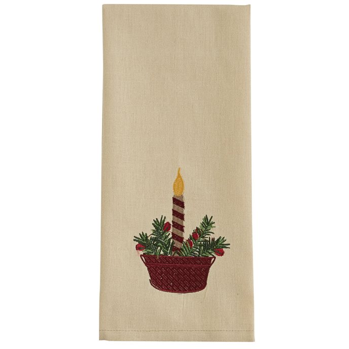 Candle Bucket Emb Dishtowel Thumbnail