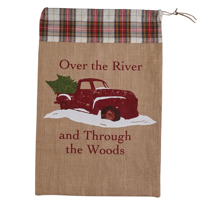 Over The River Print Santa Sac Thumbnail