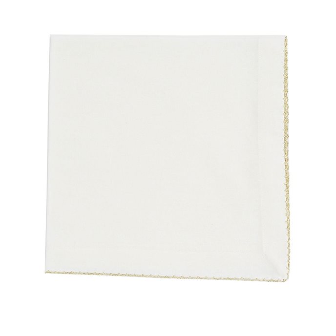 Crochet Edge Napkin Gold Thumbnail