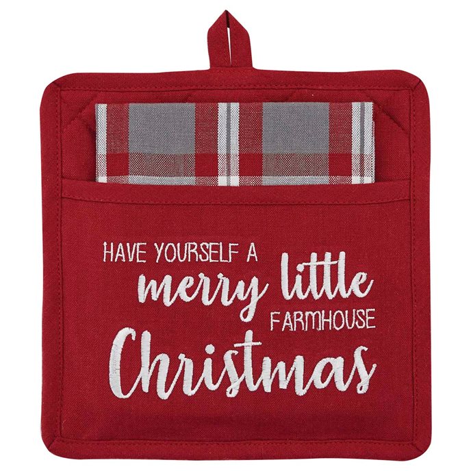 Merry Little Farmhouse Pocket Potholder Set Thumbnail
