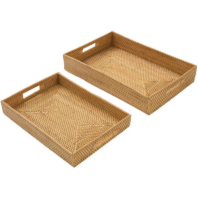 Rattan Trays Set/2 Thumbnail
