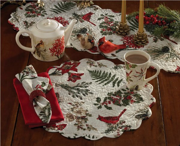 Nature Sings Quilted Placemat 17" Rnd Thumbnail