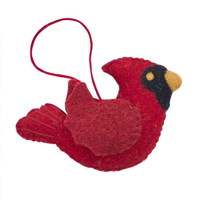 Cardinal Felt Ornament Thumbnail