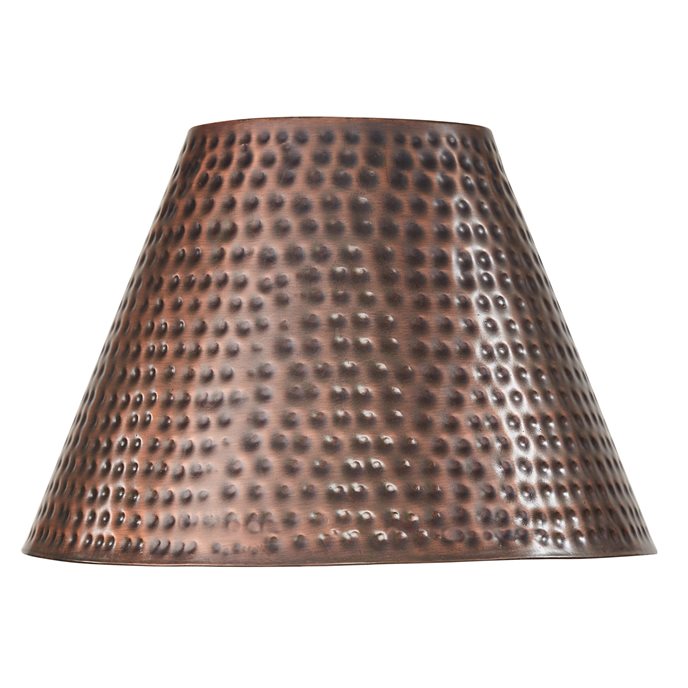 Hammered Copper Finish Lampshade 12" Thumbnail