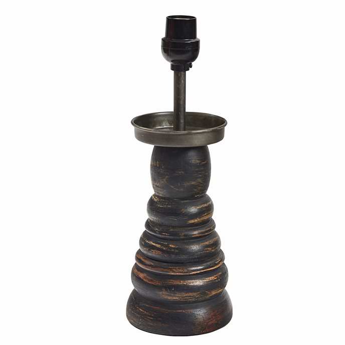 Farmhouse Black Pillar Holder Lamp Thumbnail