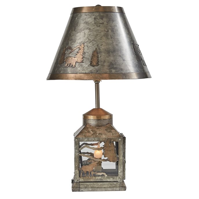 Forester'S Lantern Lamp With Shade Thumbnail