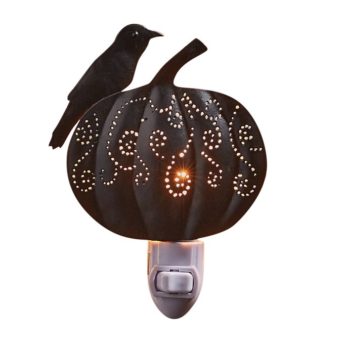 Crow And Pumpkin Night Light Thumbnail