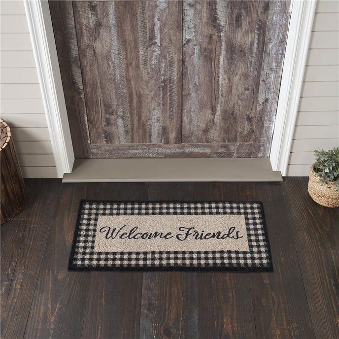Finders Keepers Welcome Friends Coir Rug Rect 17x36 Thumbnail