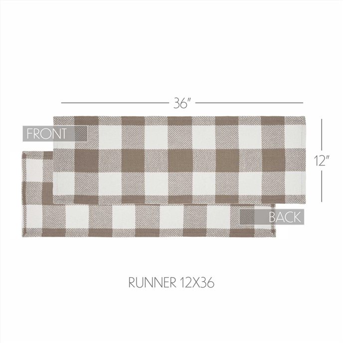 Annie Buffalo Check Portabella Runner 12x36 Thumbnail