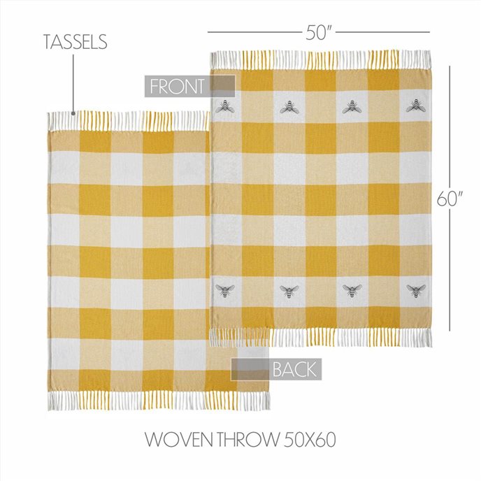 Buzzy Bees Woven Throw 50x60 Thumbnail