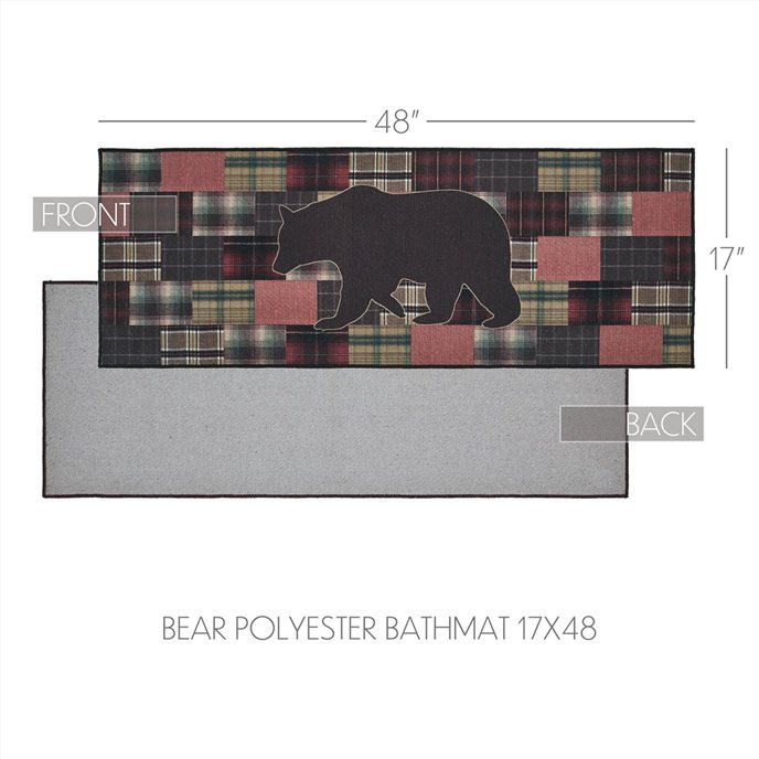 Wyatt Bear Polyester Bathmat 17x48 Thumbnail