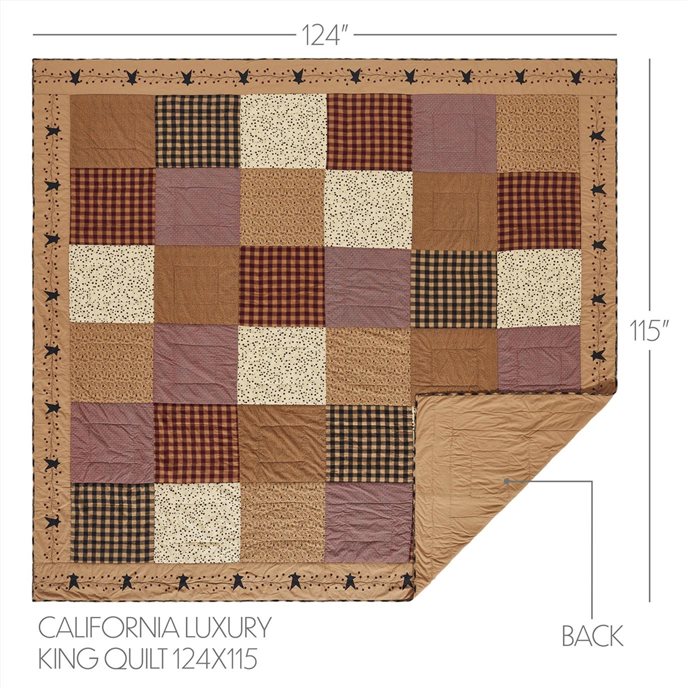 Pip Vinestar California/Luxury King Quilt 124Wx115L Thumbnail