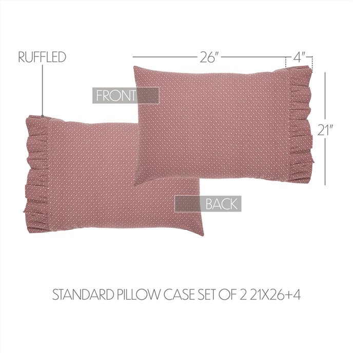Pip Vinestar Ruffled Standard Pillow Case Set of 2 21x26+4 Thumbnail