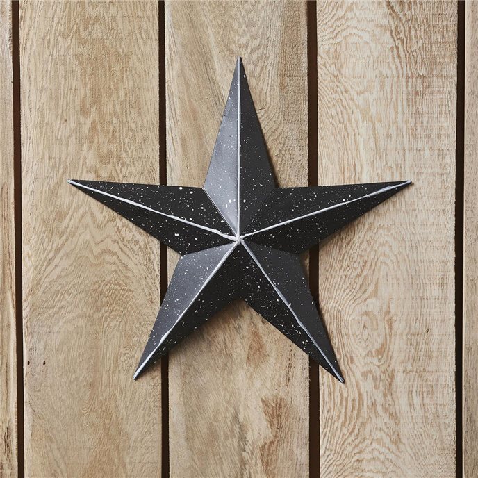 Metal Star Speckled Black Distressed 12x12 Thumbnail