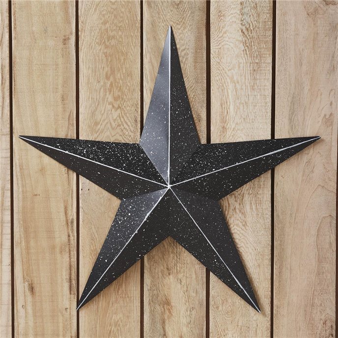Metal Star Speckled Black Distressed 24x24 Thumbnail