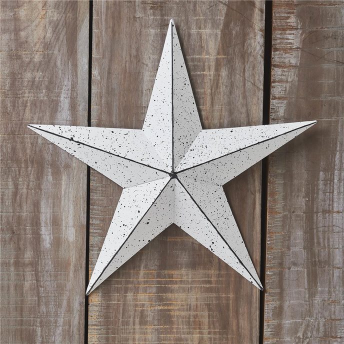 Metal Star Speckled White Distressed 12x12 Thumbnail