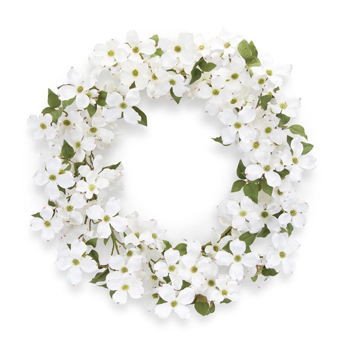 Dogwood Floral Wreath 24.5"D Thumbnail