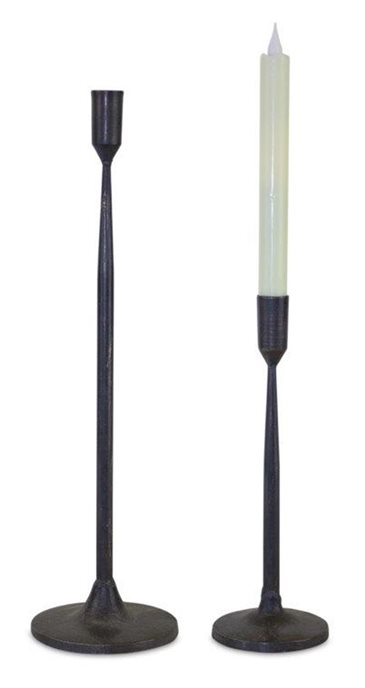 Metal Taper Candle Holder (Set of 2) Thumbnail